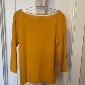 Talbots Golden Long Sleeve Top